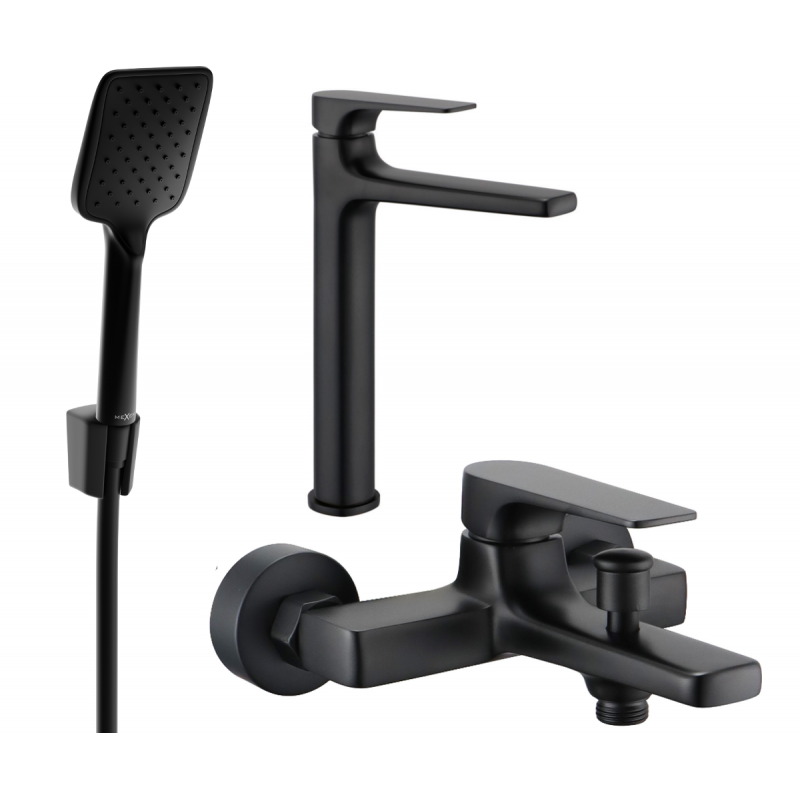 Mexen Lynx R62 conjunto de bañera, negro - 745913R62-70
