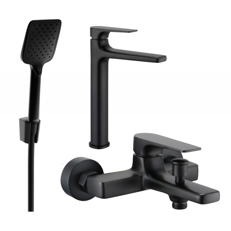 Mexen Lynx R62 kit de baño, negro - 745913R62-70