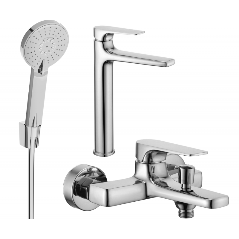 Mexen Lynx R40 badkarsset, krom - 745913R40-00