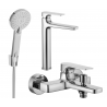Mexen Lynx R40 bathtub set, chrome - 745913R40-00
