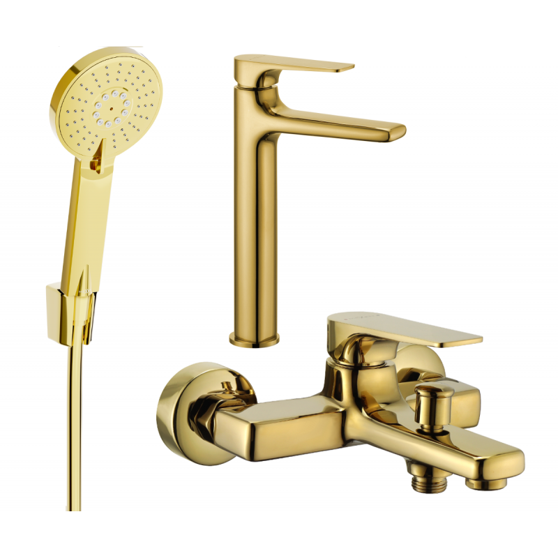 Mexen Lynx R40 badkarsset, guld - 745913R40-50