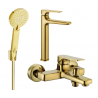 Mexen Lynx R40 conjunto de bañera, dorado - 745913R40-50