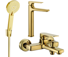 Mexen Lynx R40 Badezimmerset, Gold - 745913R40-50