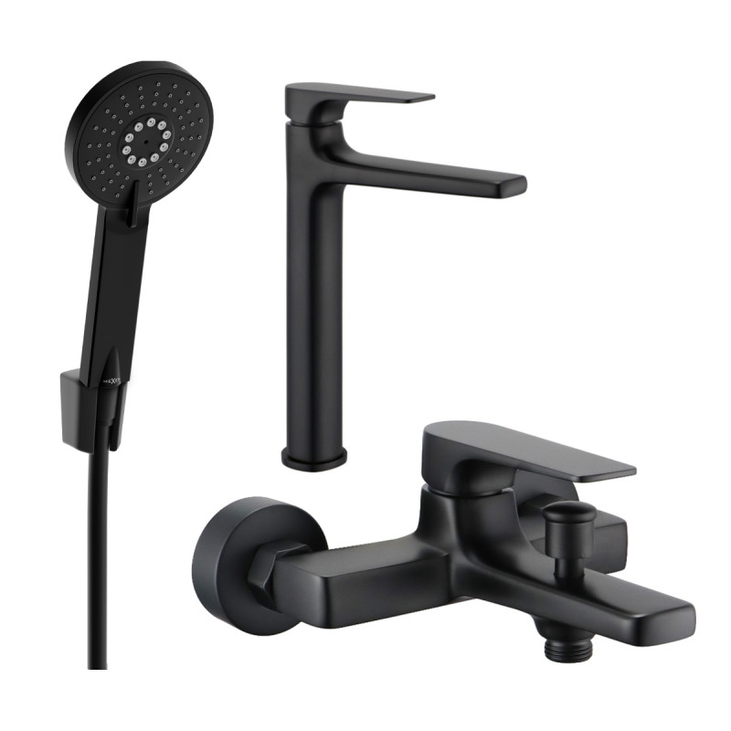 Mexen Lynx R40 vannitoa komplekt, must - 745913R40-70