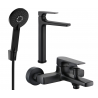 Mexen Lynx R40 vannas komplekts, melns - 745913R40-70