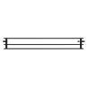 Mexen CVH30 Hygiene Heizkörper Plattenheizkörper 600 x 400 mm, Unteranschluss, 603 W, Schwarz - W630H-060-040-70