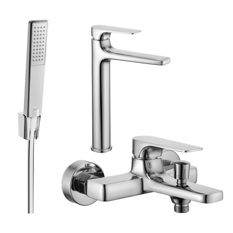 Mexen Lynx R72 bath kit, chrome - 745913R72-00