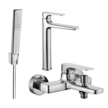Mexen Lynx R72 bath kit, chrome - 745913R72-00