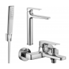 Mexen Lynx R72 bath kit, chrome - 745913R72-00
