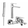 Mexen Lynx R72 bath set, chrome - 745913R72-00