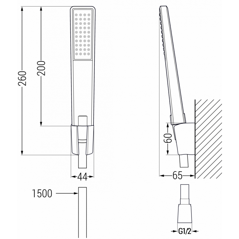 Mexen Lynx R72 badkarsset, krom - 745913R72-00