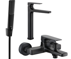 Mexen Lynx R72 Wannenarmatur-Set, schwarz - 745913R72-70
