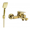 Mexen Lynx R62 rubinetteria per vasca con set doccia, dorato - 74593R62-50