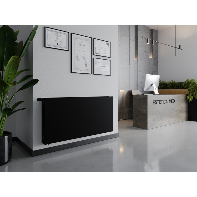 Mexen CVHF20 Hygiene Flat paneelradiaator 900 x 1500 mm, alumine ühendus, 2097 W, must - W620HF-090-150-70