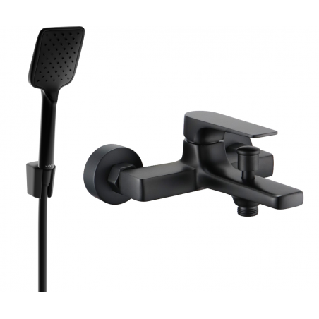Mexen Lynx R62 grifo de bañera con set de ducha, negro - 74593R62-70