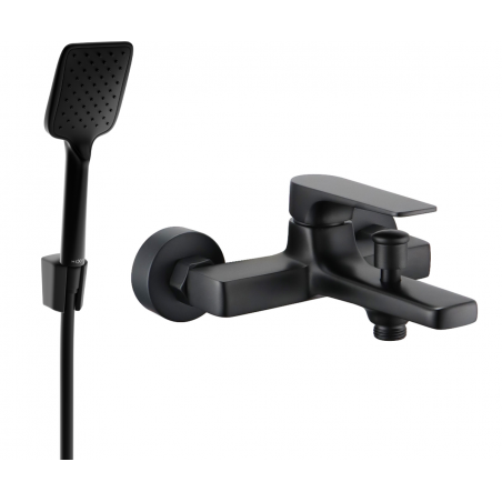 Mexen Lynx R62 robinet de baignoire avec set de douche, noir - 74593R62-70