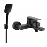 Mexen Lynx R62 robinet de baignoire avec ensemble de douche, noir - 74593R62-70