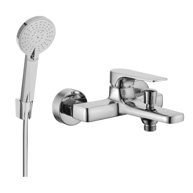 Mexen Lynx R40 badkarsblandare med duschset, krom - 74593R40-00