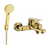 Mexen Lynx R40 Badewannenarmatur mit Duschset, Gold - 74593R40-50