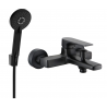 Mexen Lynx R40 grifo de bañera con juego de ducha, negro - 74593R40-70