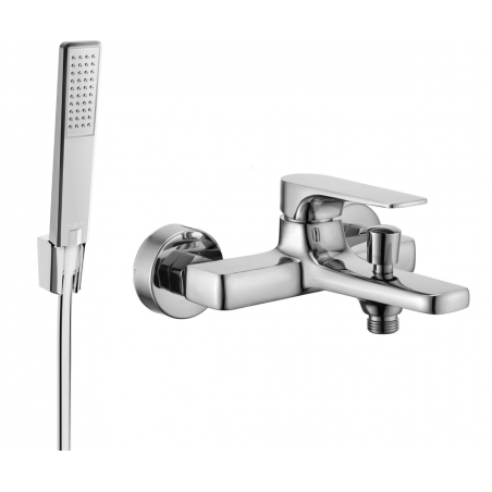 Mexen Lynx R72 grifo de bañera con conjunto de ducha, cromo - 74593R72-00