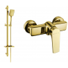 Mexen Lynx DQ62 shower faucet with shower set, gold - 74594DQ62-50