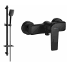 Mexen Lynx Mitigeur de douche DQ62 avec ensemble de douche, noir - 74594DQ62-70