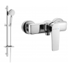 Mexen Lynx DQ40 shower mixer with shower set, chrome - 74594DQ40-00