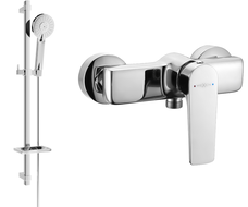 Mexen Lynx DQ40 Shower Faucet with Shower Set, Chrome - 74594DQ40-00