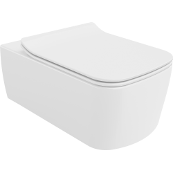 Mexen York miska wc Rimless z deską wolnoopadającą slim, duroplast, biała - 30114000