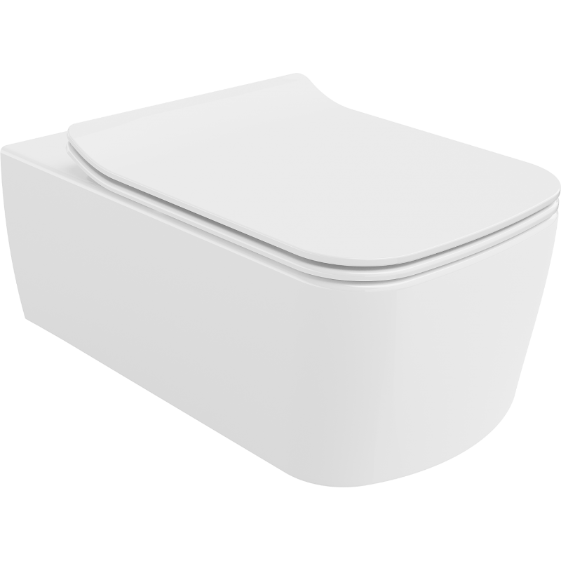 Mexen York miska wc Rimless z deską wolnoopadającą slim, duroplast, biała - 30114000