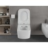 Mexen York WC-Schüssel Rimless mit Slim-Absenkautomatik-Sitz, Duroplast, Weiß Glanz - 30114000