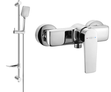 Mexen Lynx DF62 Duscharmatur mit Duschset, Chrom - 74594DF62-00