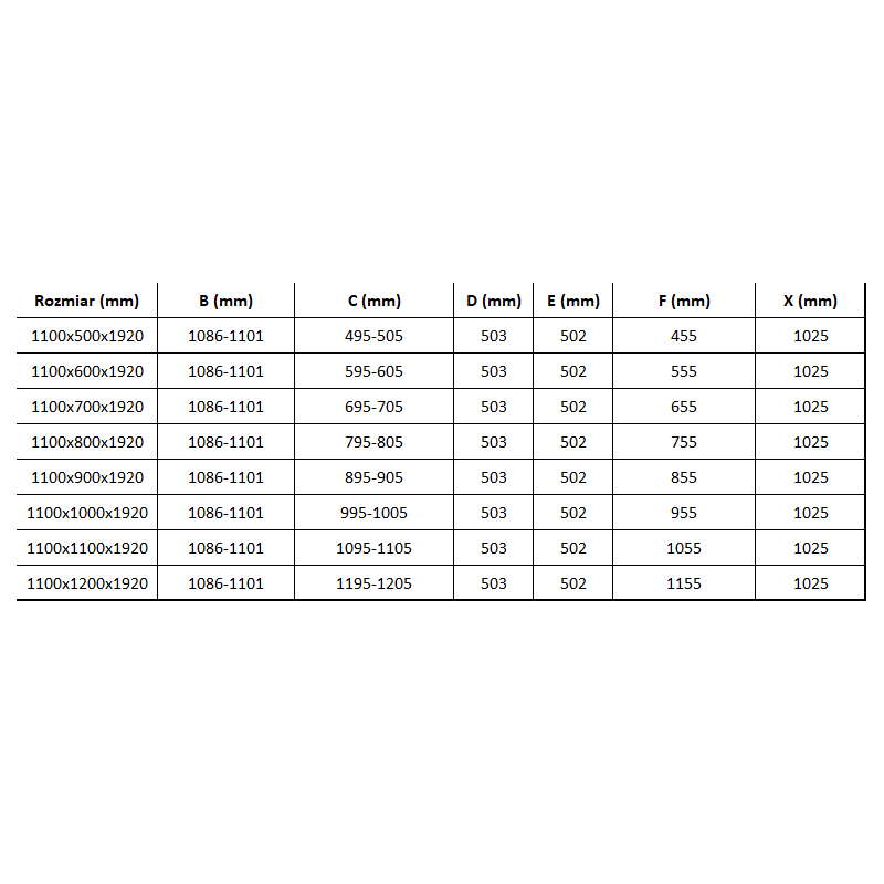 Mexen Lima fällbar duschkabin 110 x 70 cm, transparent, svart - 856-110-070-70-00