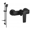 Mexen Lynx DF62 Dusch-Set mit Duscharmatur, schwarz - 74594DF62-70