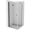 Mexen Lima folding shower cabin 110 x 110 cm, transparent, black - 856-110-110-70-00