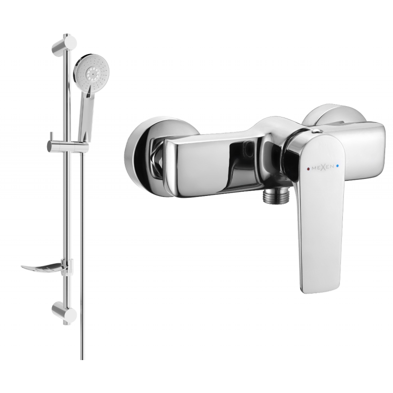 Mexen Lynx DF40 robinet de douche avec ensemble de douche, chromé - 74594DF40-00