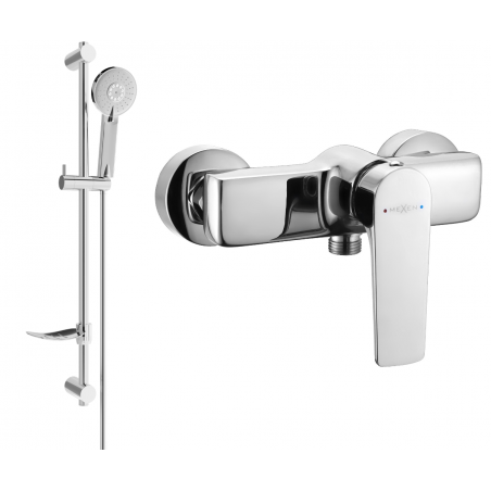 Mexen Lynx DF40 batterie de douche avec ensemble de douche, chrome - 74594DF40-00