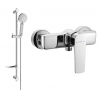 Mexen Lynx DF40 shower mixer with shower set, chrome - 74594DF40-00