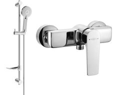 Mexen Lynx DF40 Duscharmatur mit Duschset, Chrom - 74594DF40-00
