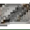 Mexen Lima opvouwbare douchecabine 120 x 120 cm, transparant, zwart - 856-120-120-70-00