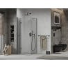Mexen Lima faltbare Duschkabine 120 x 120 cm, transparent, schwarz - 856-120-120-70-00