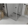 Mexen Lima faltbare Duschkabine 120 x 120 cm, transparent, schwarz - 856-120-120-70-00