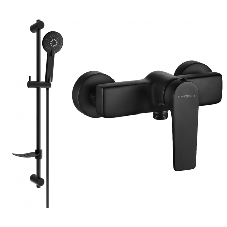 Mexen Lynx DF40 robinet de douche avec ensemble de douche, noir - 74594DF40-70