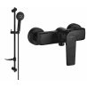Mexen Lynx DF40 shower mixer tap with shower set, black - 74594DF40-70