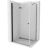 Mexen Lima faltbare Duschkabine 120 x 110 cm, transparent, schwarz - 856-120-110-70-00
