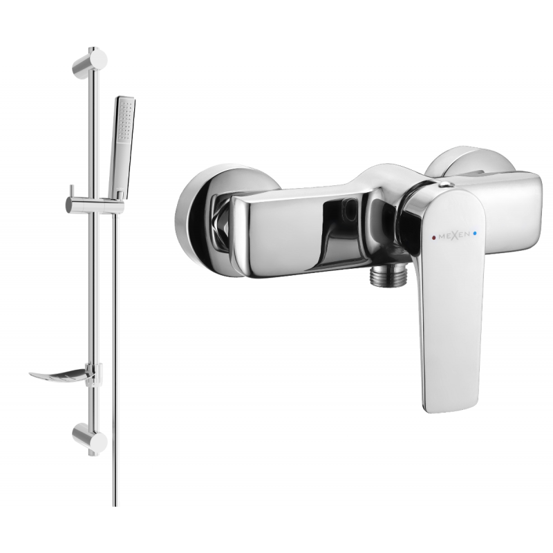 Mexen Lynx DF72 robinet de douche avec ensemble de douche, chrome - 74594DF72-00