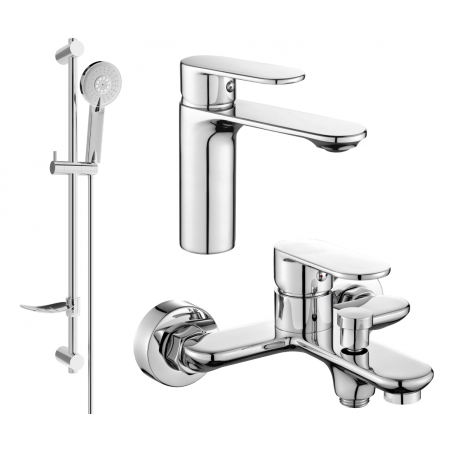 Mexen Milo DF40 Bathtub Set, Chrome - 71303DF40-00
