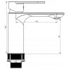 Mexen Milo DF40 ensemble baignoire, doré - 71303DF40-50