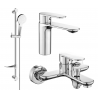 Mexen Milo DF05 bath set, chrome - 71303DF05-00